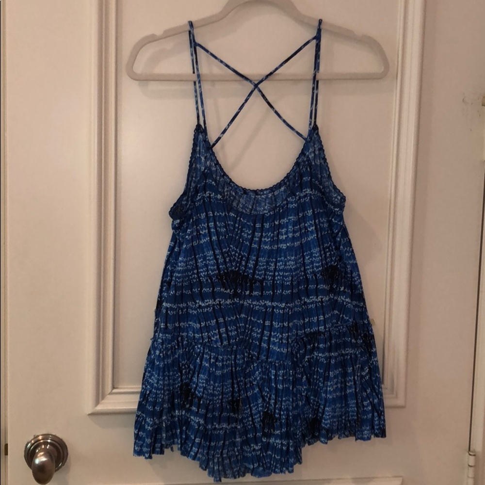 Blue Patterned Top - Picture 3 of 5